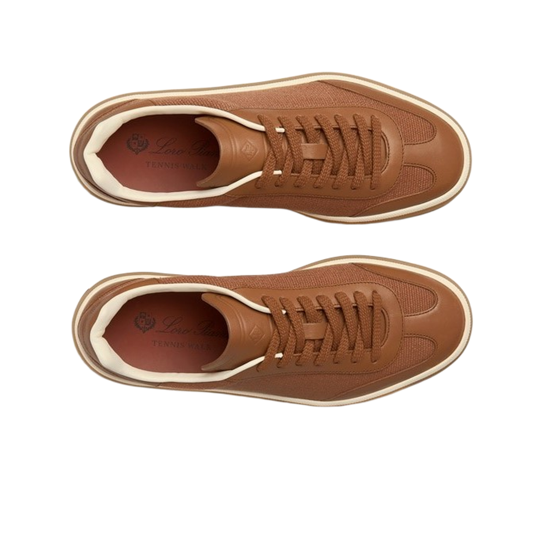 (W) 로로 피아나 테니스 워크 스니커즈 비쿠냐((W) Loro Piana Tennis Walk Sneakers Vicuna) - 2