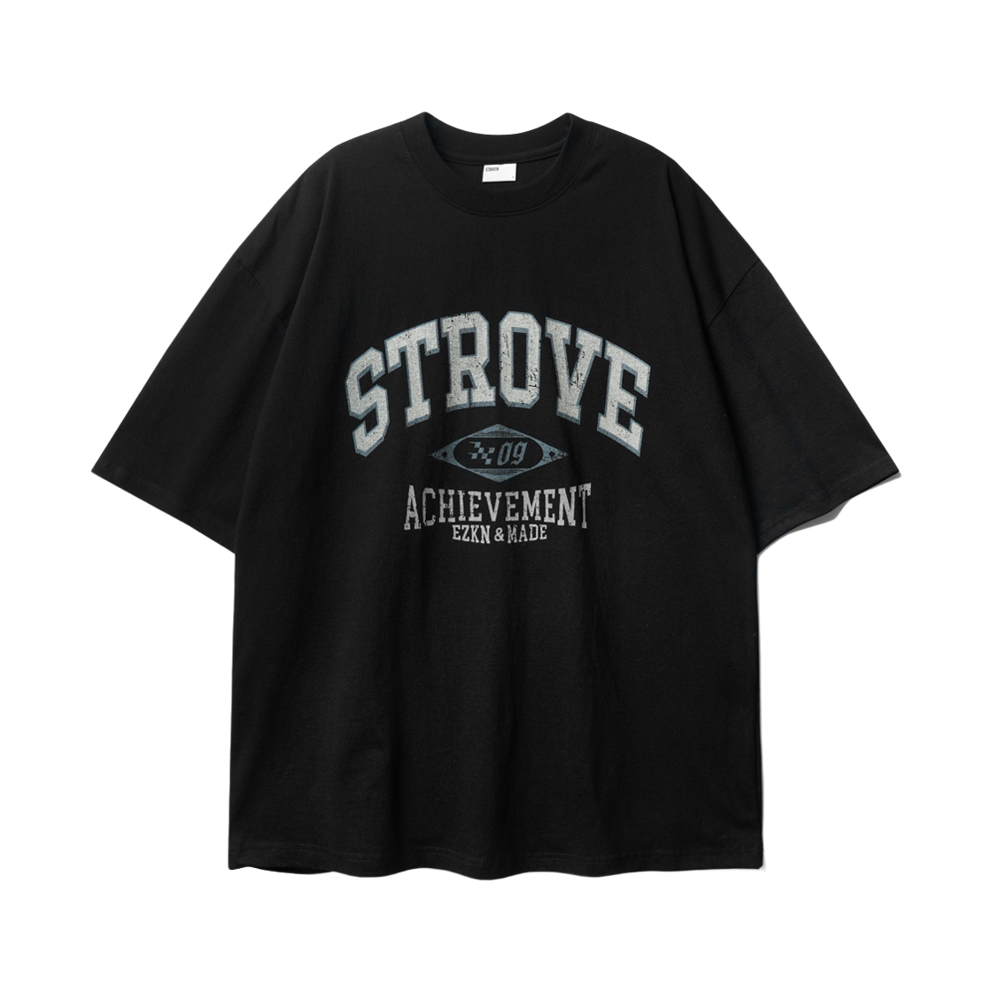KMST6774_Black_29 EZKATON Strove Short Sleeve Black KMST6774