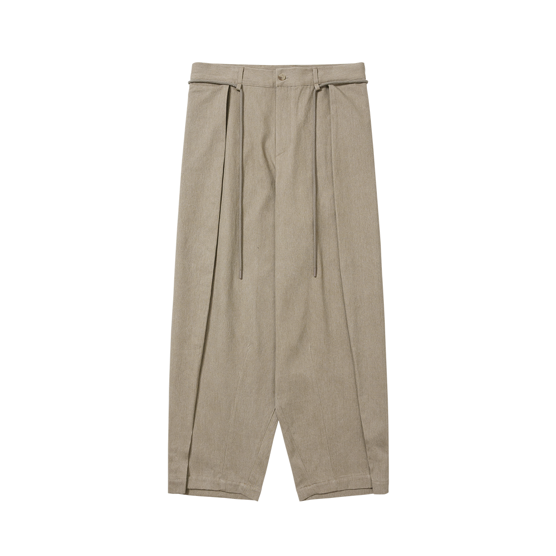 아조바이아조 코튼 트윌 원턱 팬츠 베이지(AJOBYAJO Cotton Twill One Tuck Pants BEIGE)