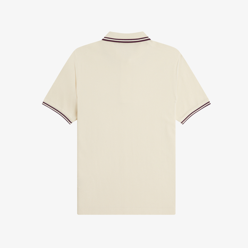 프레드페리 우먼즈 G3600 트윈 팁 프레드페리 셔츠 에크루/플럼(Fred Perry Womens G3600 Twin Tipped Fred Perry Shirt Ecru/Plum) - 5