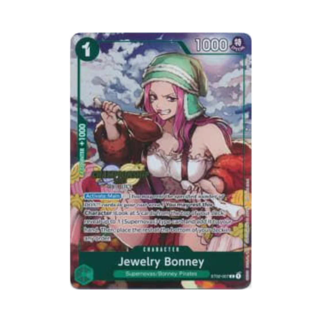 원피스 TCG 쥬얼리 보니 C ST02-007 프로모션 카드 챔피언쉽 2023 셀레브레이션 팩 (영문판)(One Piece TCG Jewelry Bonney C ST02-007 Promotion Card Championship 2023 Celebration Pack (English Ver.)) - 1