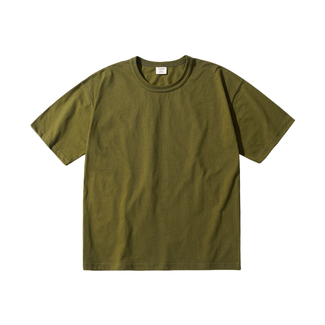 ISST4759_olivekhaki_29 PERSTEP Sewing Tough Neck Short Sleeve Olivekhaki ISST4759