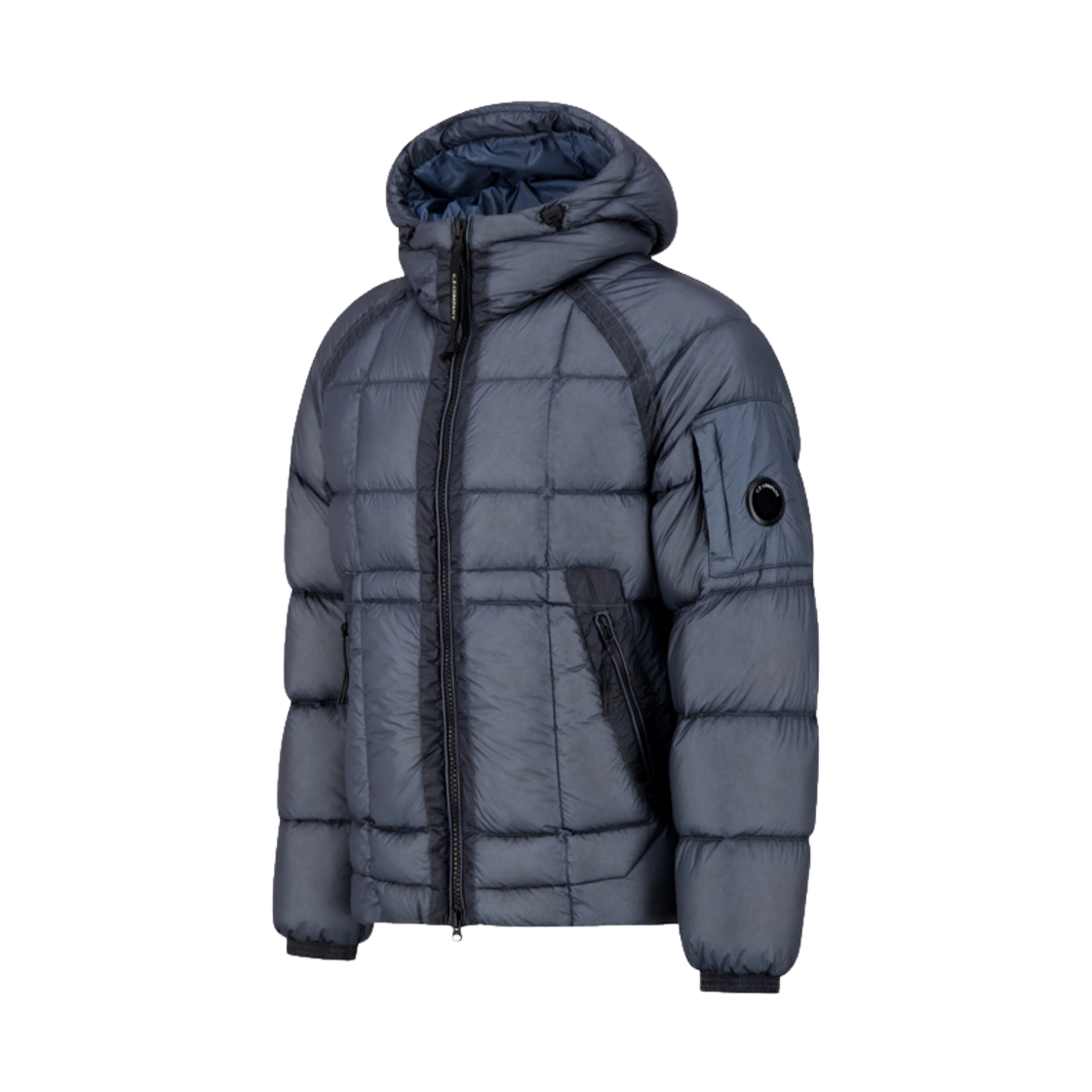 C.P. 컴퍼니 D.D. 쉘 후드 퍼퍼 자켓 오리온 블루 - 26FW(C.P. Company D.D. Shell Hooded Puffer Jacket Orion Blue - 26FW) - 2