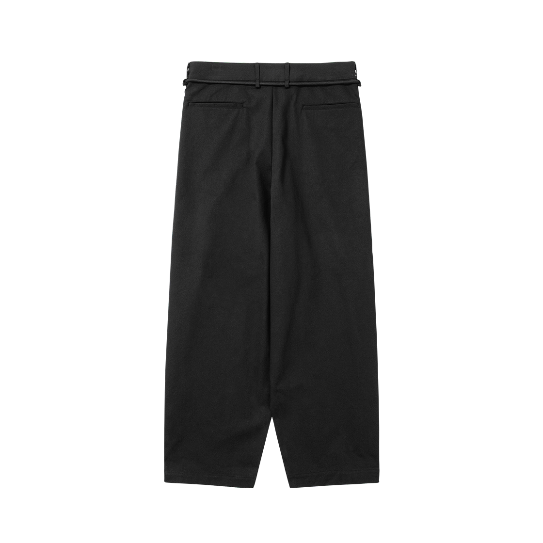 아조바이아조 코튼 트윌 원턱 팬츠 블랙(AJOBYAJO Cotton Twill One Tuck Pants BLACK) - 2