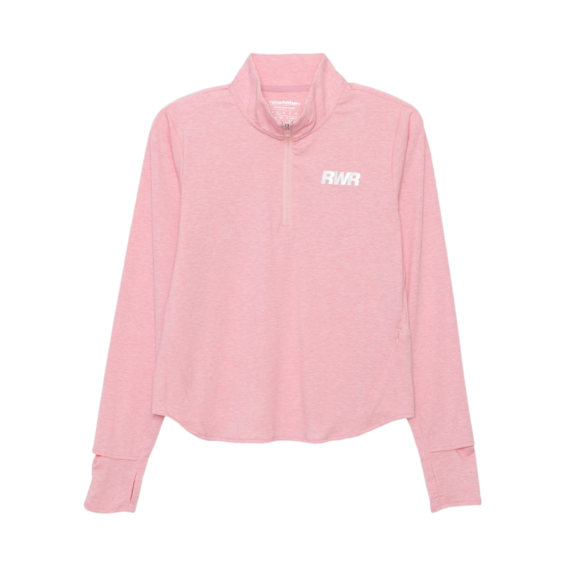 APP0193 runwhither Womens Swift Half Zip-Up Long Sleeve Pink