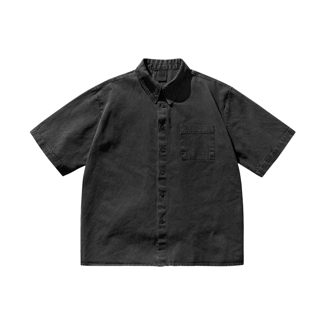 KHSS4645_Darkgray_29 Oxford City Dyeing Half Shirt Darkgray KHSS4645