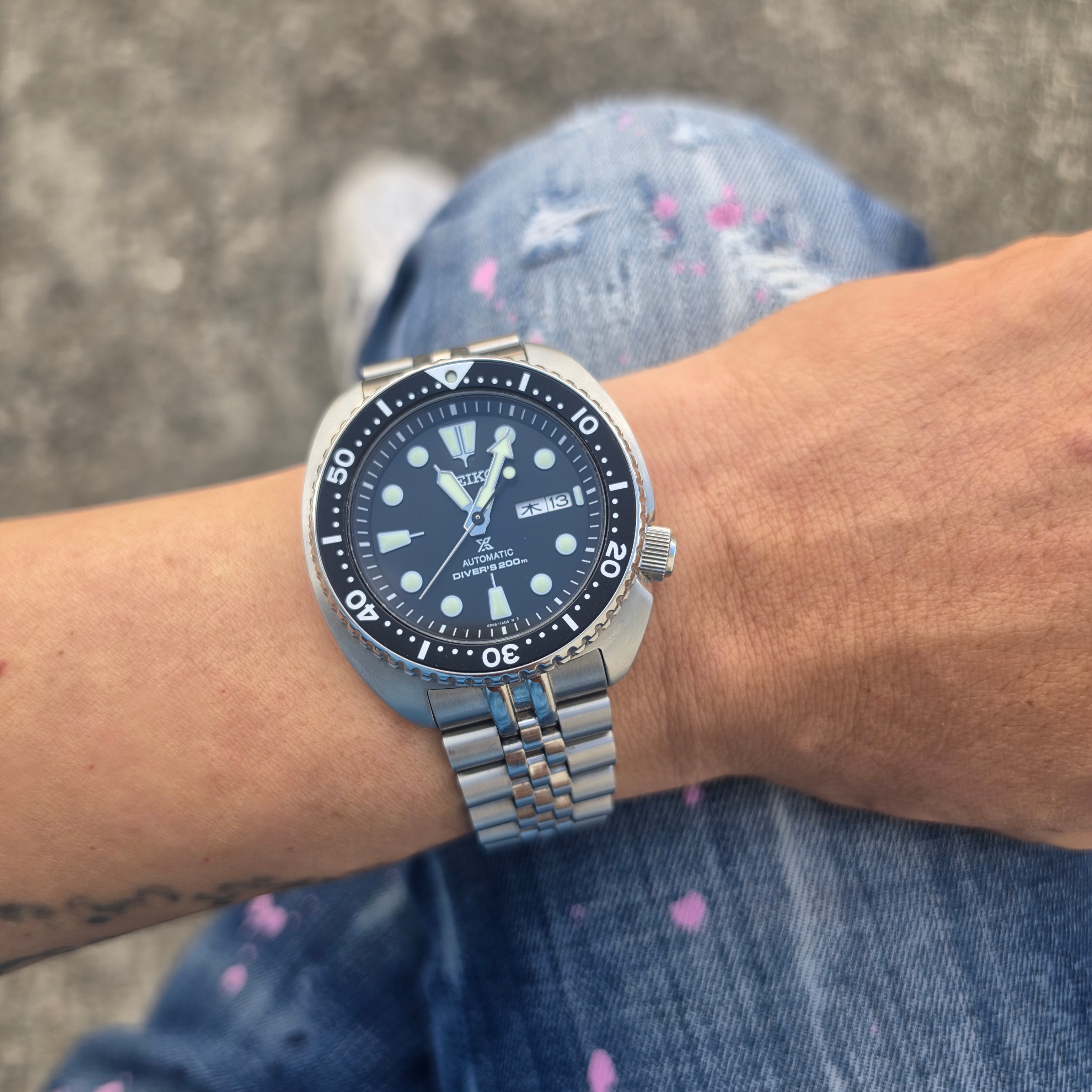 Seiko Prospex SRPE93 Black 착용 스타일 - 2