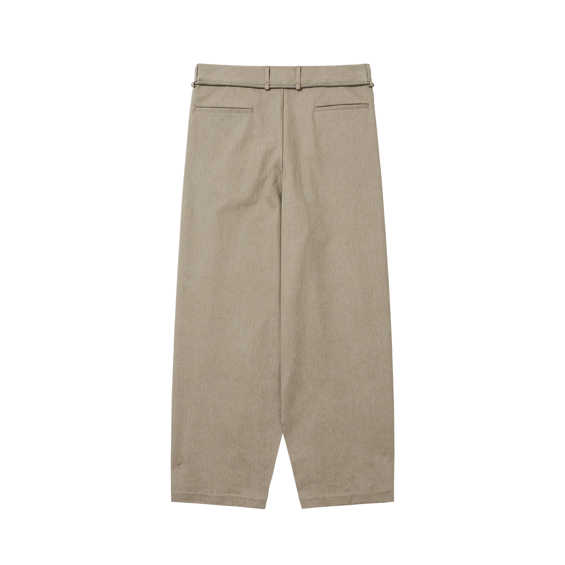 아조바이아조 코튼 트윌 원턱 팬츠 베이지(AJOBYAJO Cotton Twill One Tuck Pants BEIGE) - 2