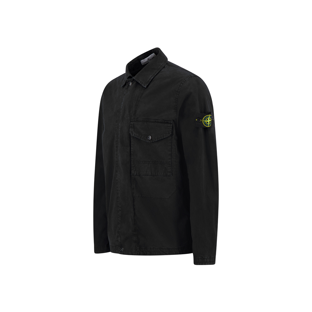 [20% 쿠폰] 스톤 아일랜드 패치 오버 셔츠자켓 블랙 - 26SS([20% 쿠폰] Stone Island Patch Over Shirt Jacket Black - 26SS) - 3