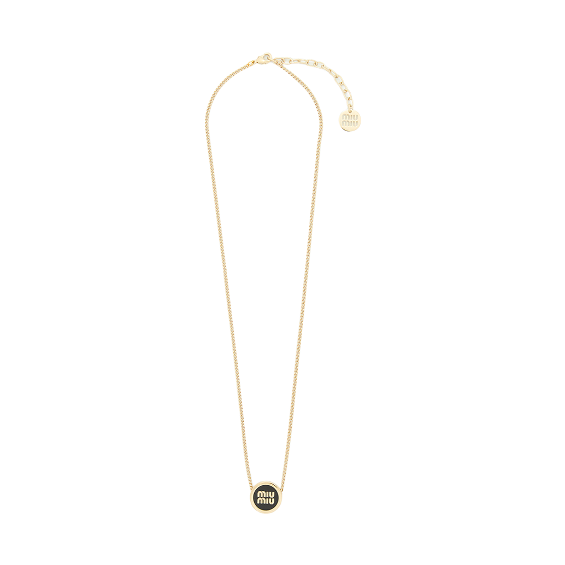 [15% 쿠폰] (W) 미우 미우 메탈 네클리스 블랙([15% 쿠폰] (W) Miu Miu Metal Necklace Black) - 3