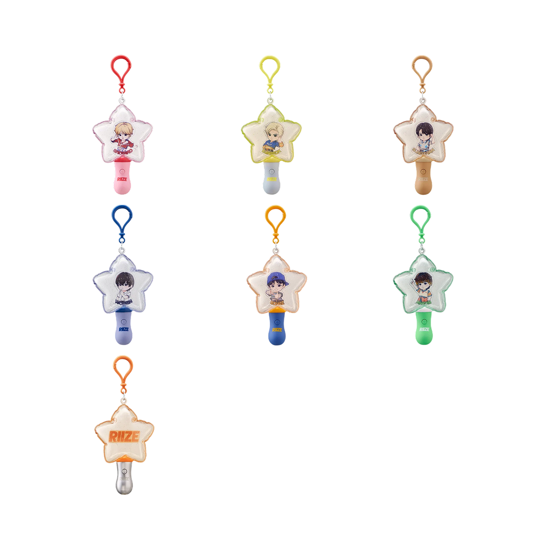 팝마트 x 라이즈 메모러블 픽스 시리즈 라이트 키링 미개봉 랜덤박스 (6개입)(Pop Mart x RIIZE Memorable Picks Series Light Keyring Sealed Case (6 Blind Boxes)) - 2