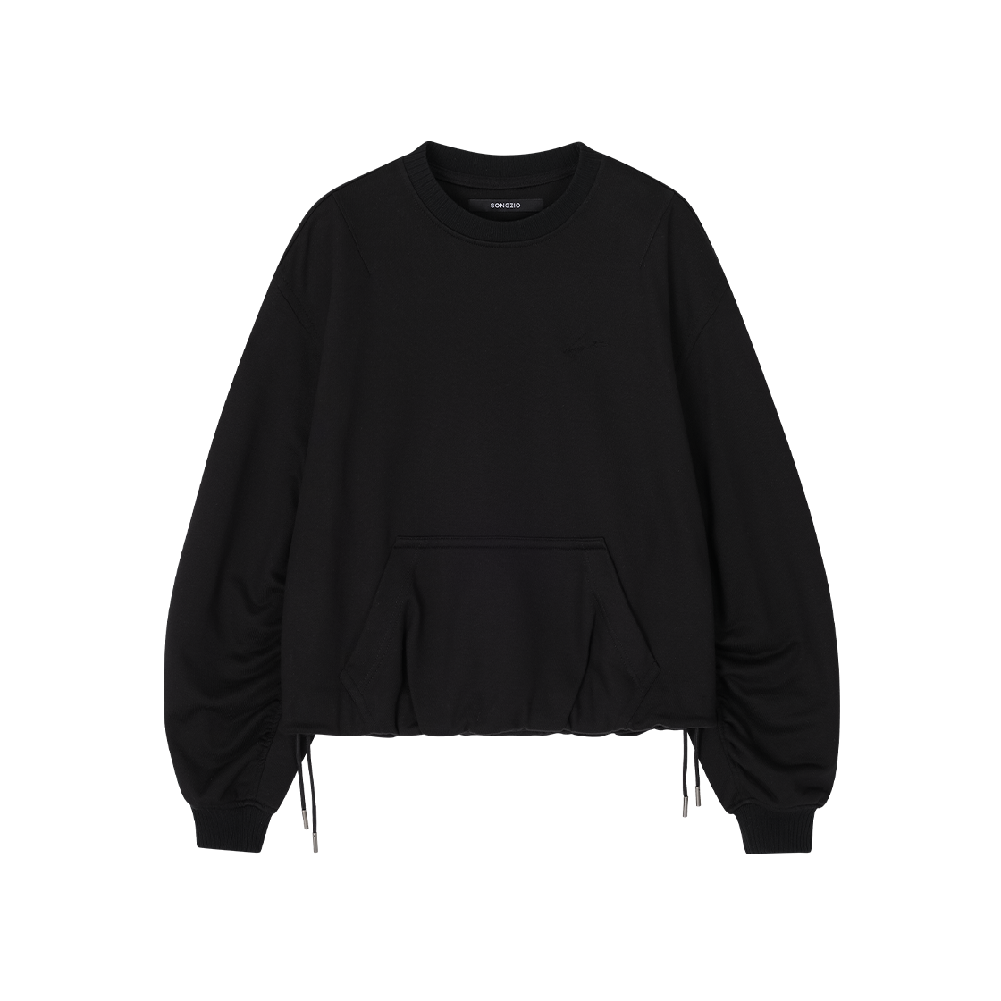 WI5TS706BK (W) SONGZIO COLLECTION Benediction Embroidered Cocoon Sweatshirt Black