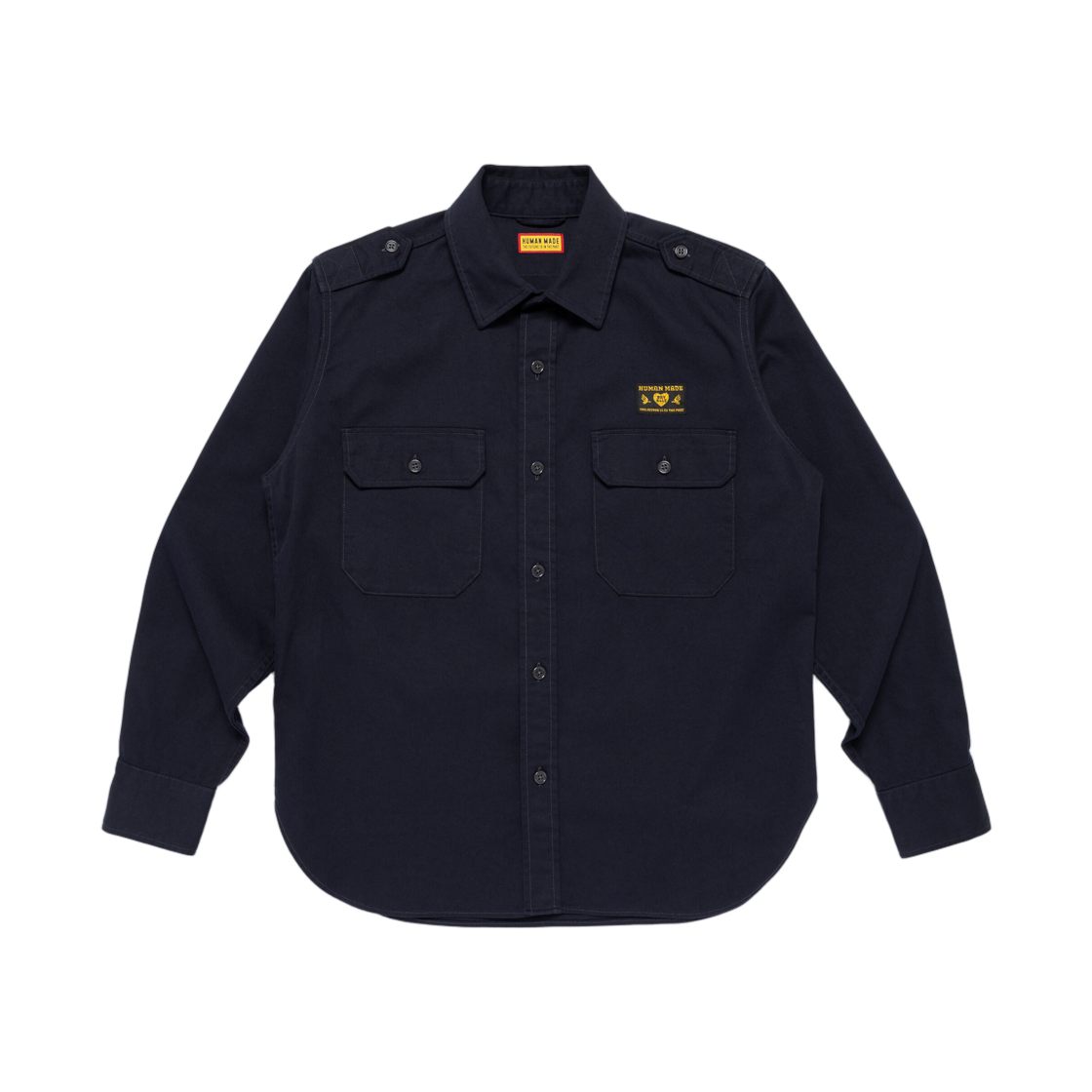 휴먼 메이드 트윌 에폴렛 셔츠 네이비(Human Made Twill Epaulette Shirt Navy) - 2