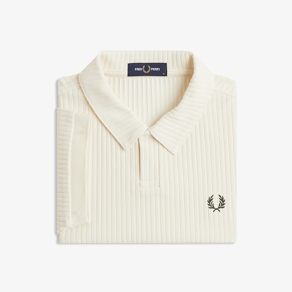 프레드페리 드롭 니들 져지 폴로 셔츠 에크루(Fred Perry Drop Needle Jersey Polo Shirt Ecru) - 6