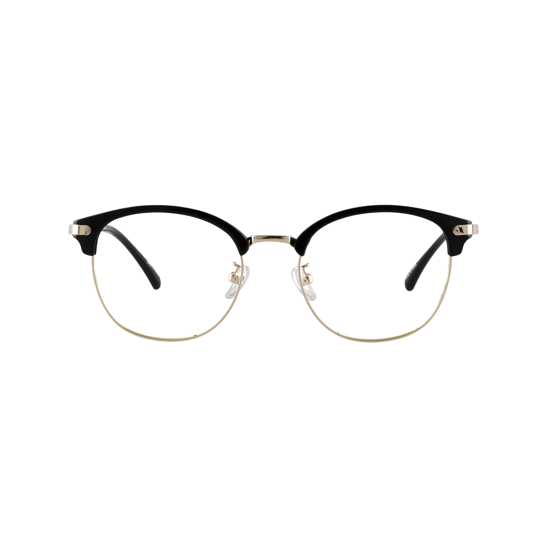 SKUR C1+블루라이트차단 2DITOR KUR Unisex Fashion Lower gold frame Metal UV Blue Light Blocking Glasses C1 Gold Black