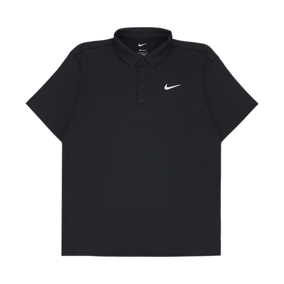 FZ7482-010 Nike Tour Dri-Fit Solid Golf Polo Black White - Asia