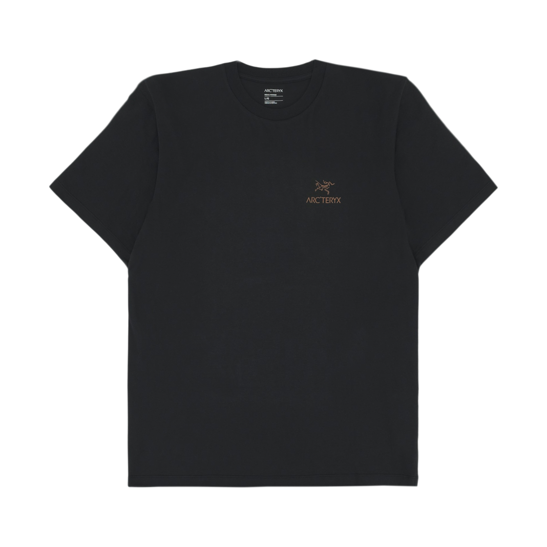 아크테릭스 크래그 SL 코튼 버드 워드 SS 티셔츠 24K 블랙(Arc'teryx Kragg SL Cotton Bird Word SS T-Shirt 24K Black)