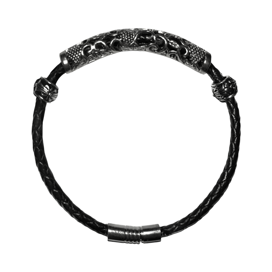 에이엑스커넥션 앤틱 엠보스드 레더 브레이슬릿(AX CONNECTION Antique Embossed Leather Bracelet) - 1