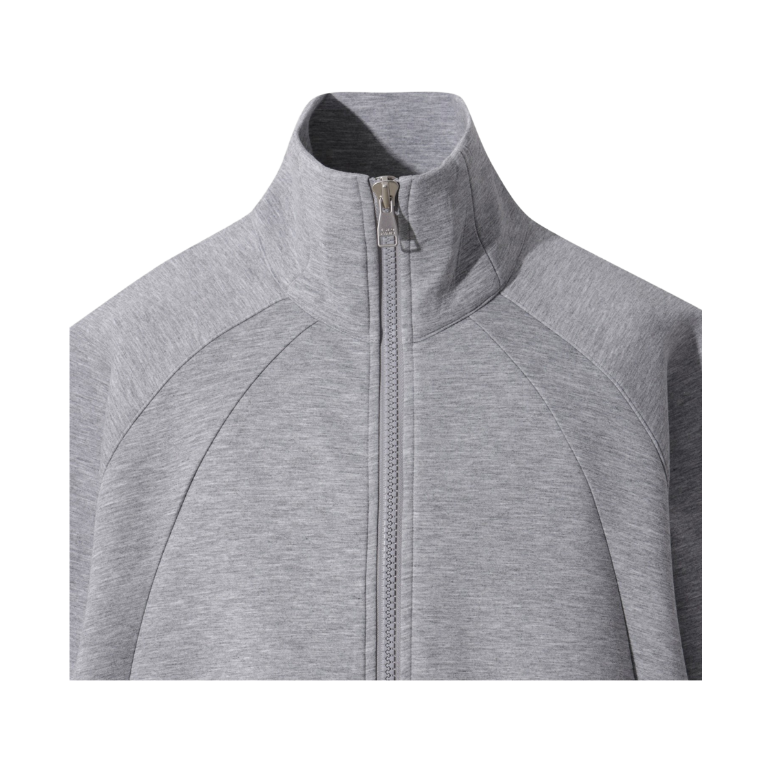 이로 벨로체 밴딩 배색 하이넥 집업 티셔츠 그레이(Iro Veloce Banded Color-Block High-Neck Zip-Up T-Shirt Gray) - 4