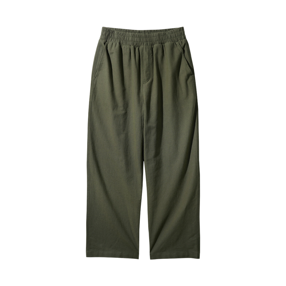 KHLP4702_Khaki_291 PERSTEP Coolmix Linen Like Straight Fit Long Pants Khaki KHLP4702