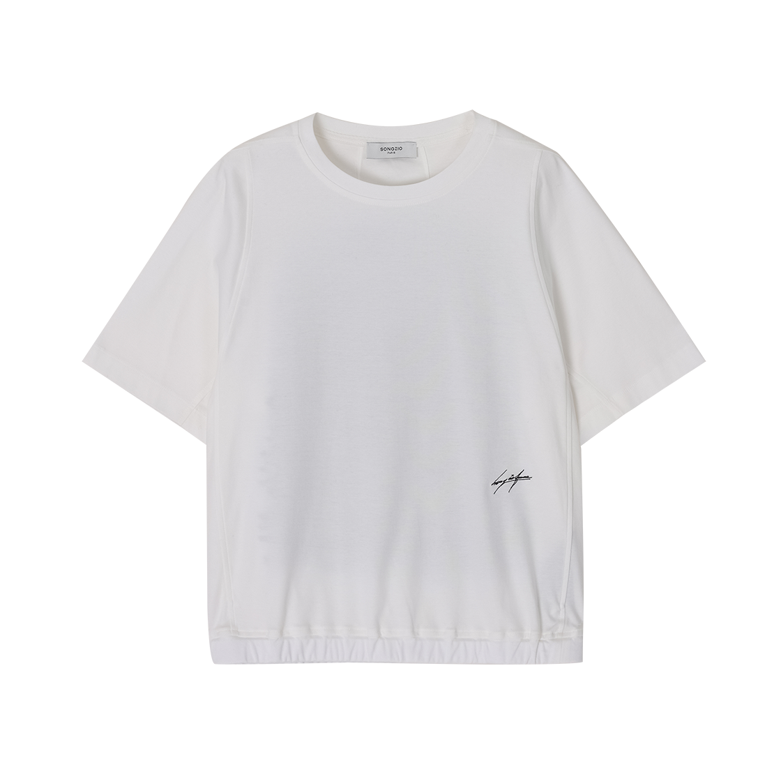 WI5TS503WH (W) SONGZIO Ondine Embroidered String T Shirt White