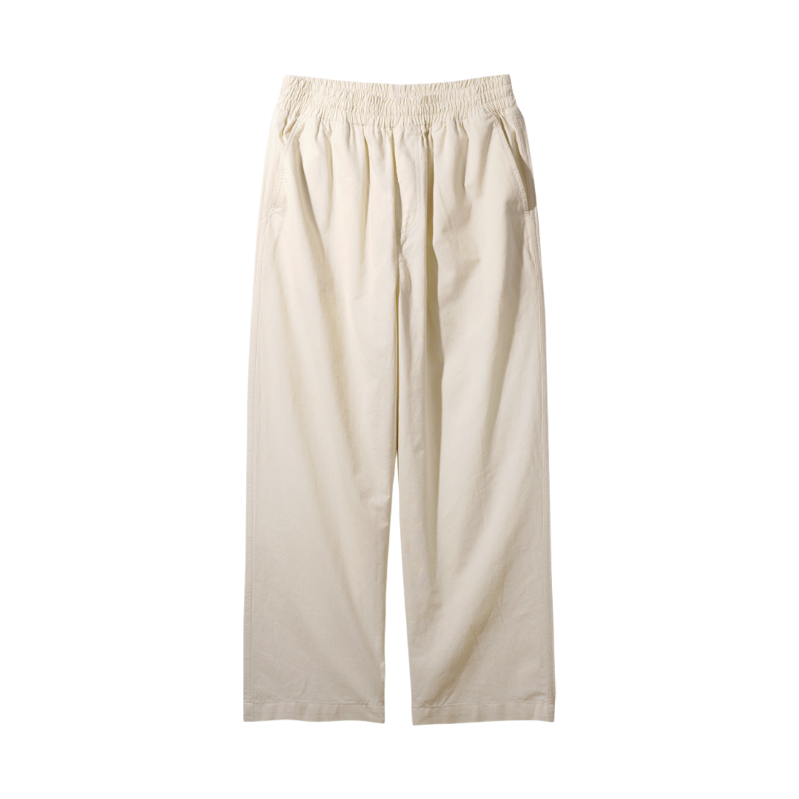 KHLP4702_Cream_291 PERSTEP Coolmix Linen Like Straight Fit Long Pants Cream KHLP4702