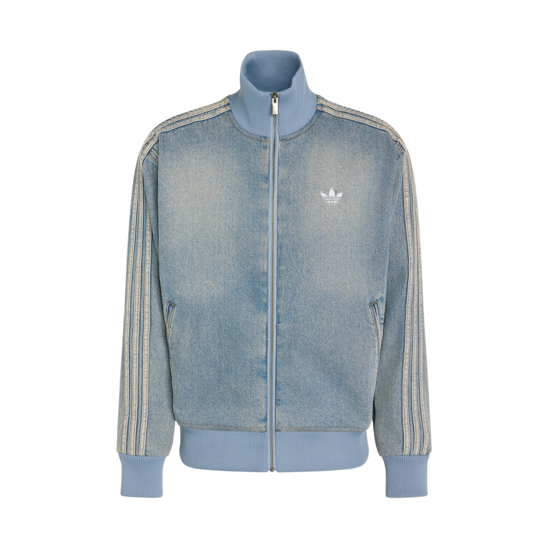 KS4970 Adidas Firebird Adicolor Denim Track Top Worn Blue Denim - KR Sizing