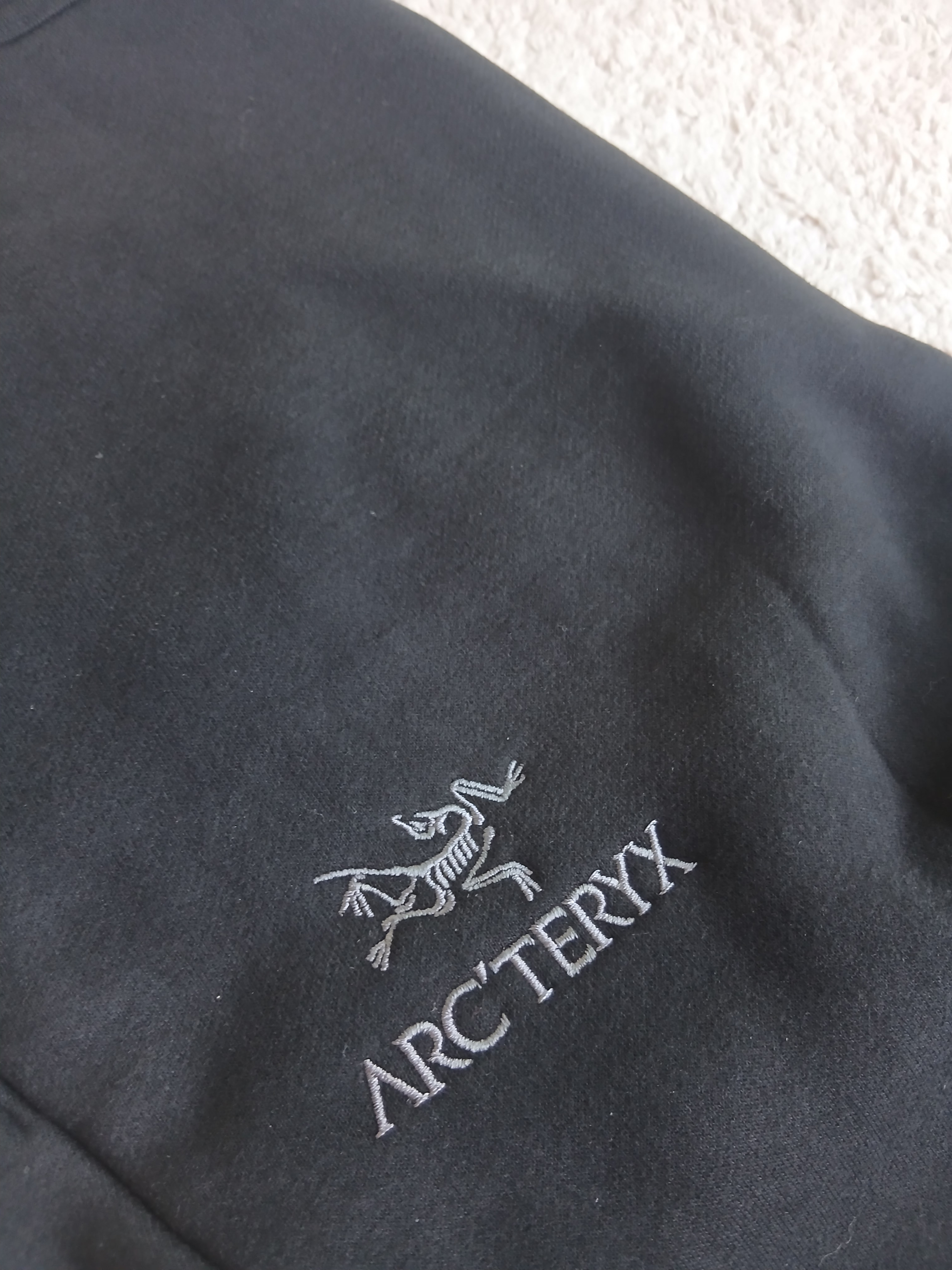 Arc'teryx Emblem Fleece Jogger Pants Black 착용 스타일 - 7