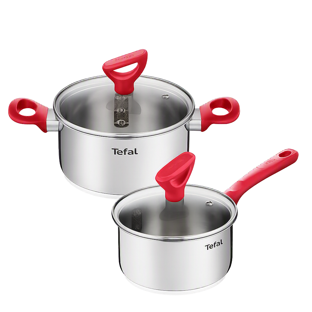 테팔 에디션 레드 인덕션냄비 편수16cm+양수18cm(Tefal Edition Red Induction Saucepan 16cm + Stockpot 18cm) - 1