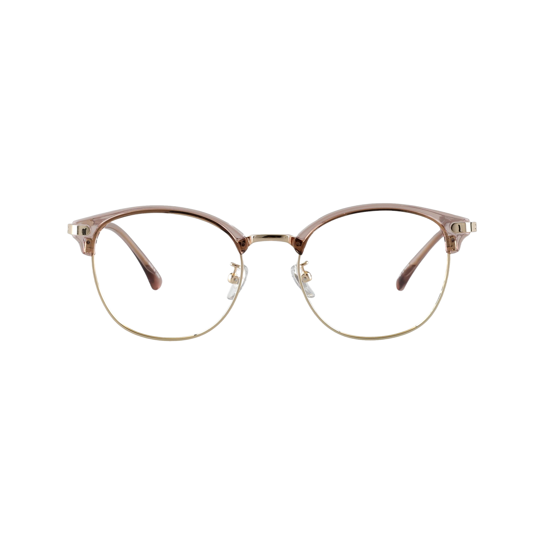 투디터 KUR 라운드 패션 하금테 메탈 자외선 블루라이트차단 안경 C3 베이지(2DITOR KUR Unisex Fashion Lower gold frame Metal UV Blue Light Blocking Glasses C3 Beige)