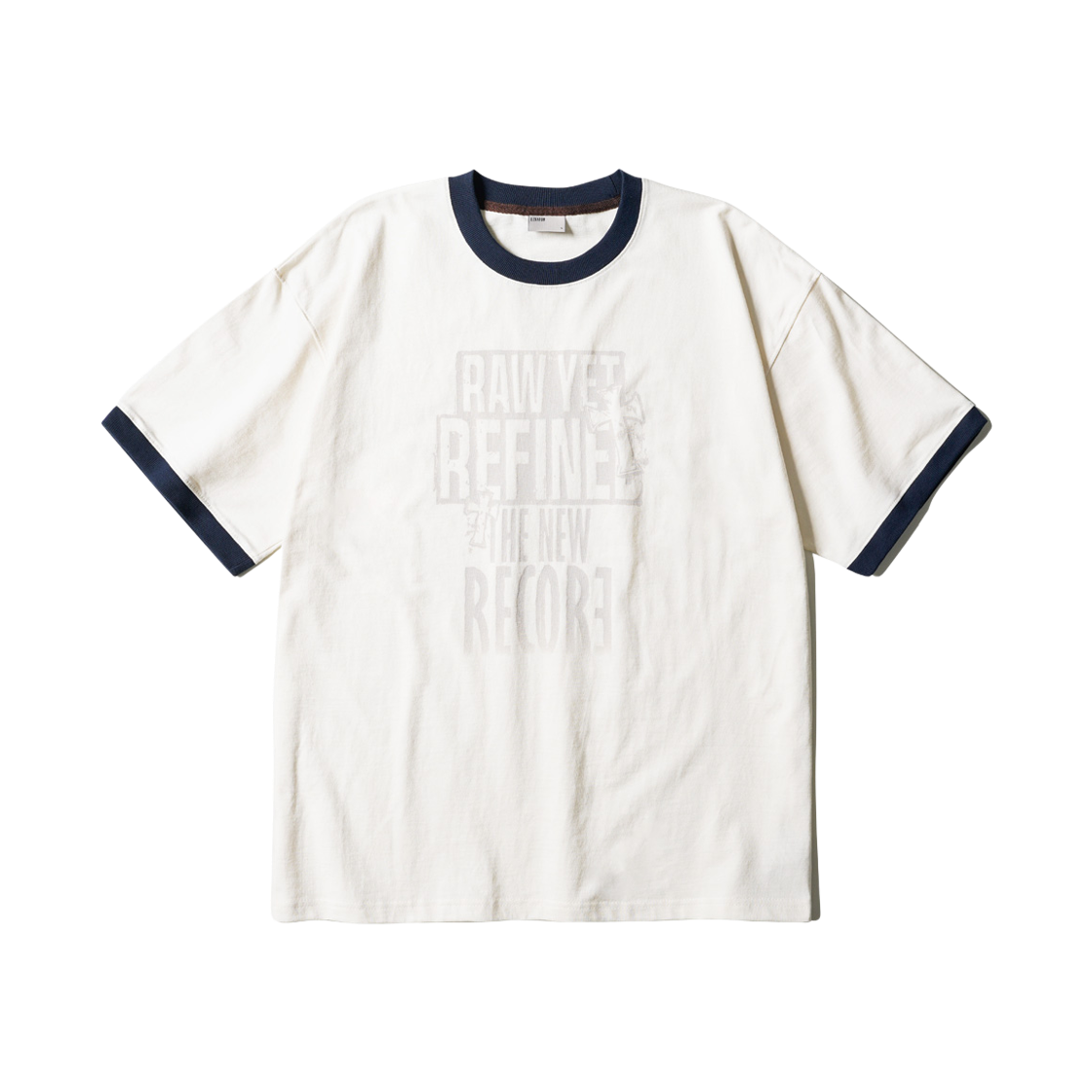 JIST6943_cream_29 EZKATON Low Short Sleeve Cream JIST6943