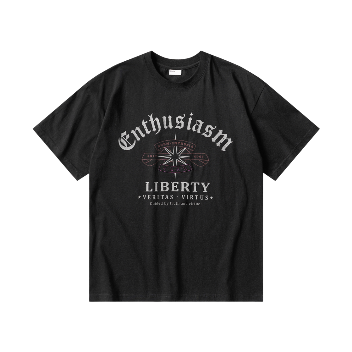 SJST6951_black_29 EZKATON Liberty Short Sleeve Black SJST6951