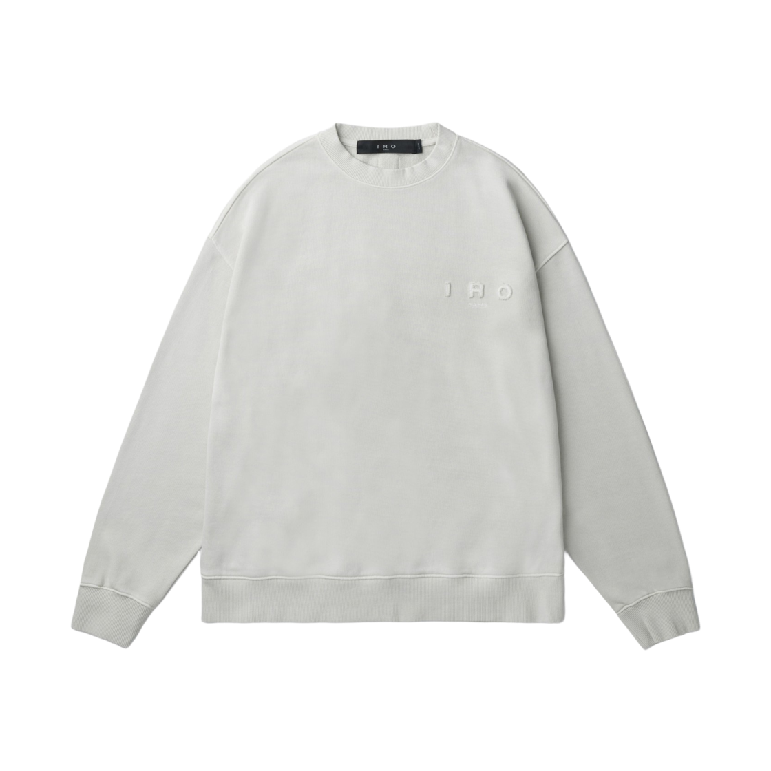 이로 누아르쇠르 백로고 아트웍 다잉 맨투맨 라이트 그레이(Iro Noirceur Back-Logo Artwork Dyed Sweatshirt Light Gray) - 2