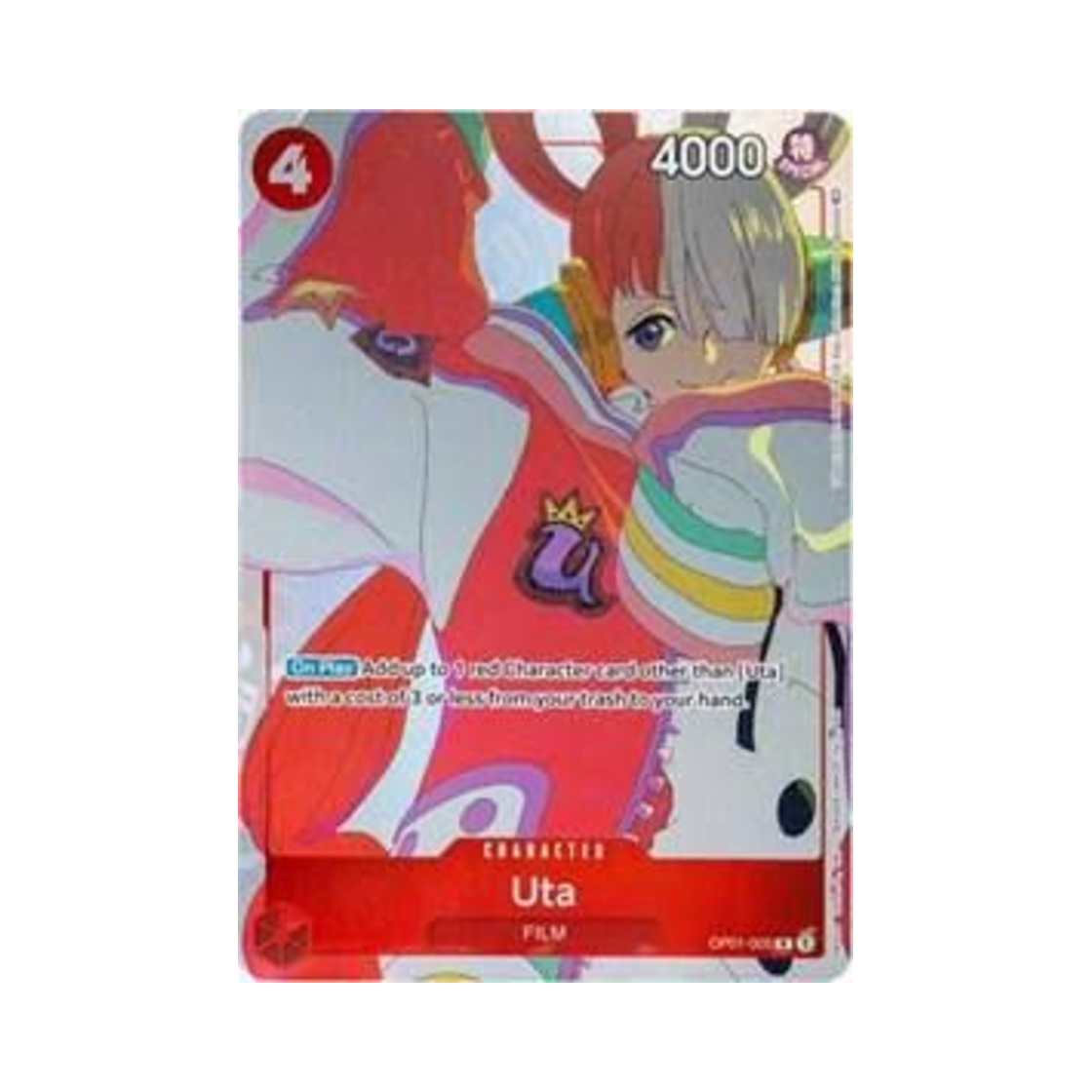 OP01-005-R One Piece TCG Uta R OP01-005 Promotion Card Gift Collection 2023 (English Ver.)