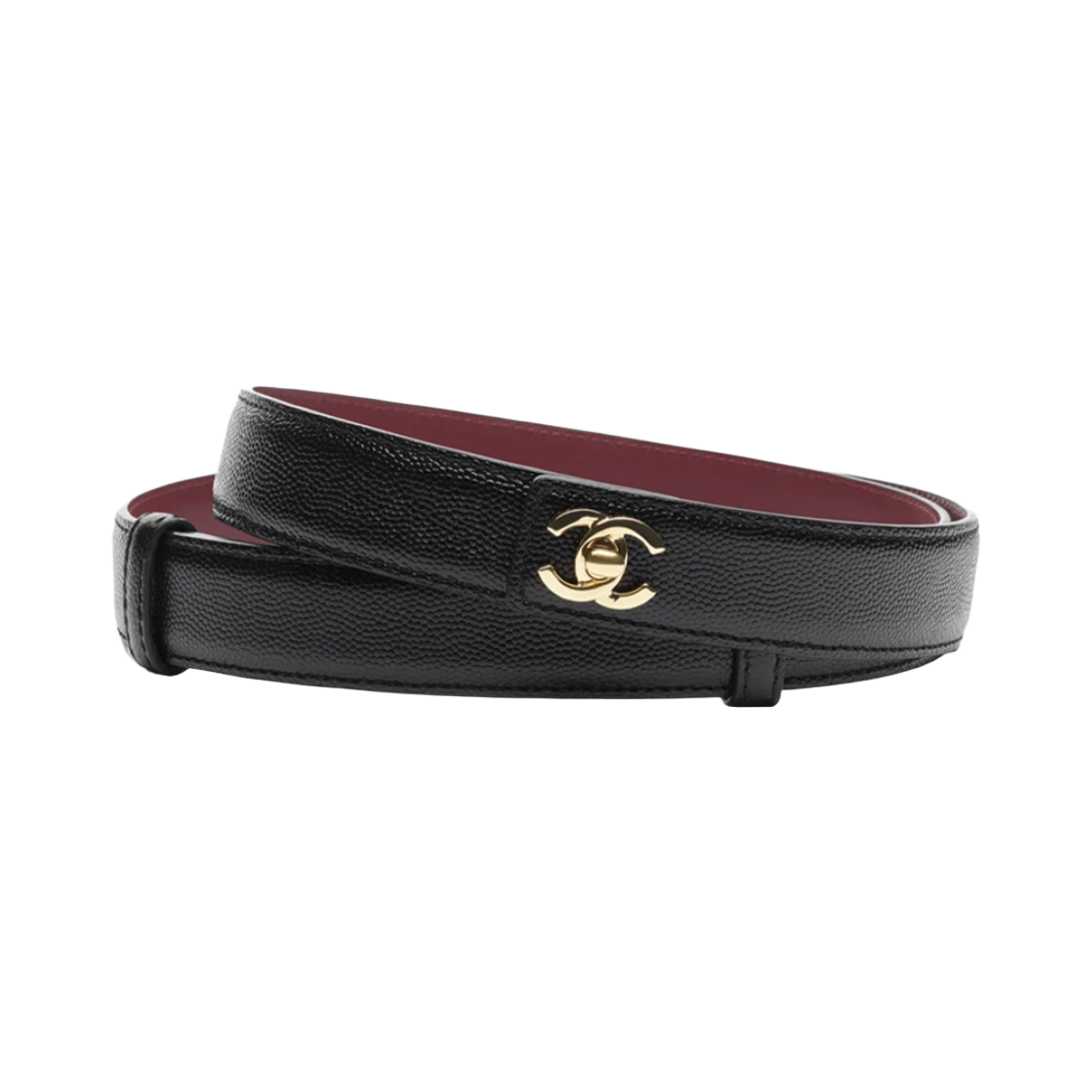 AAC406-B26264-UE169 Chanel Leather Belt Calfskin & Gold Black