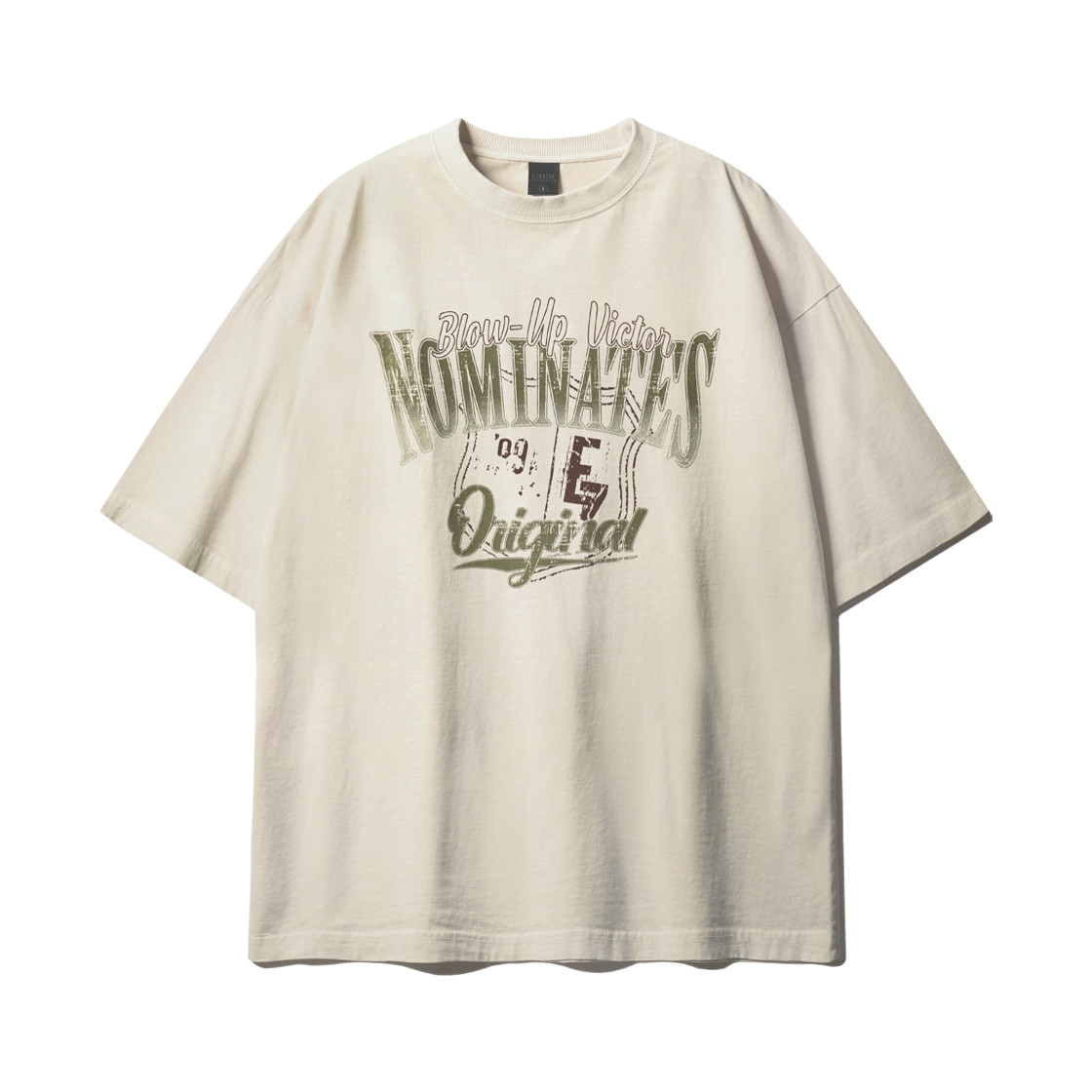 SHST6789_Creamgray_29 EZKATON Nominates Pigment Short Sleeve Creamgray SHST6789