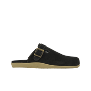 Island Slipper Classic Suede Clog Black Suede