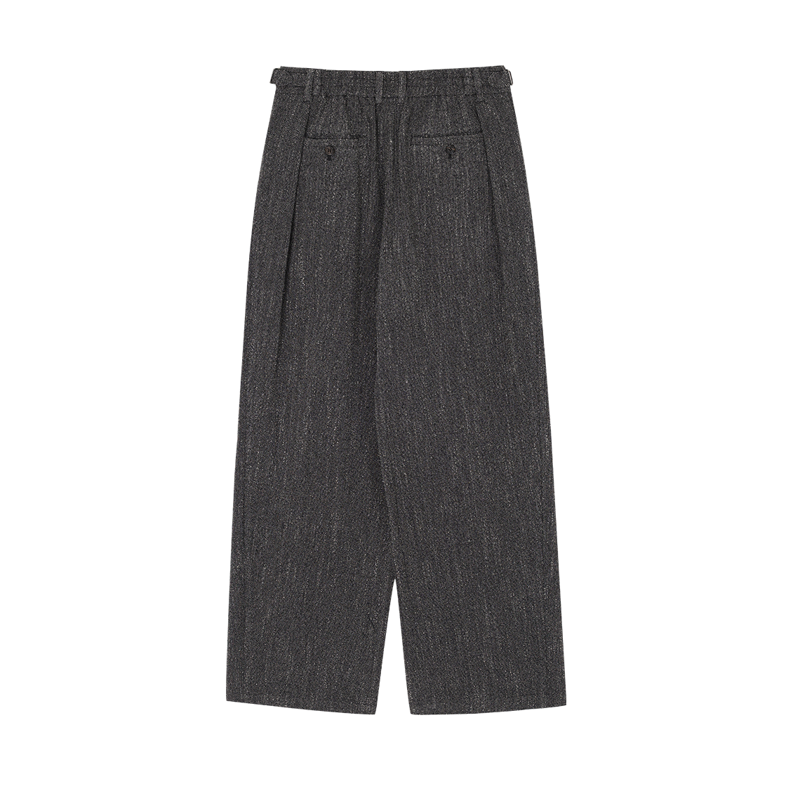 (W) 송지오 레벨볼륨 세미 와이드 팬츠 블랙((W) SONGZIO Level Volume Semi Wide Pants Black) - 2