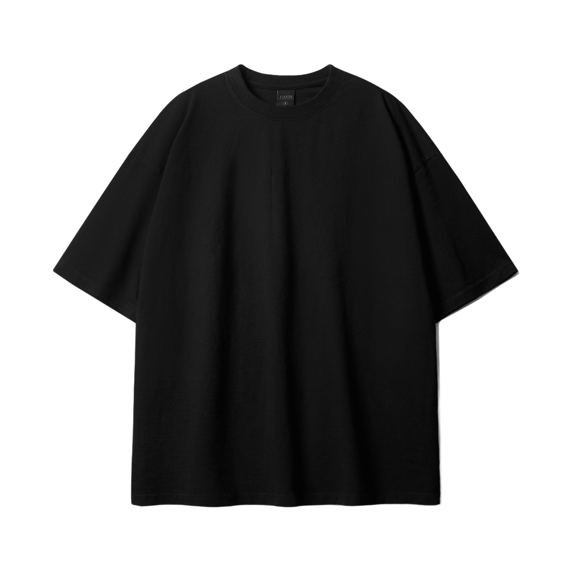 SHST6770_Black_29 EZKATON 20s Pigment Short Sleeve Black SHST6770