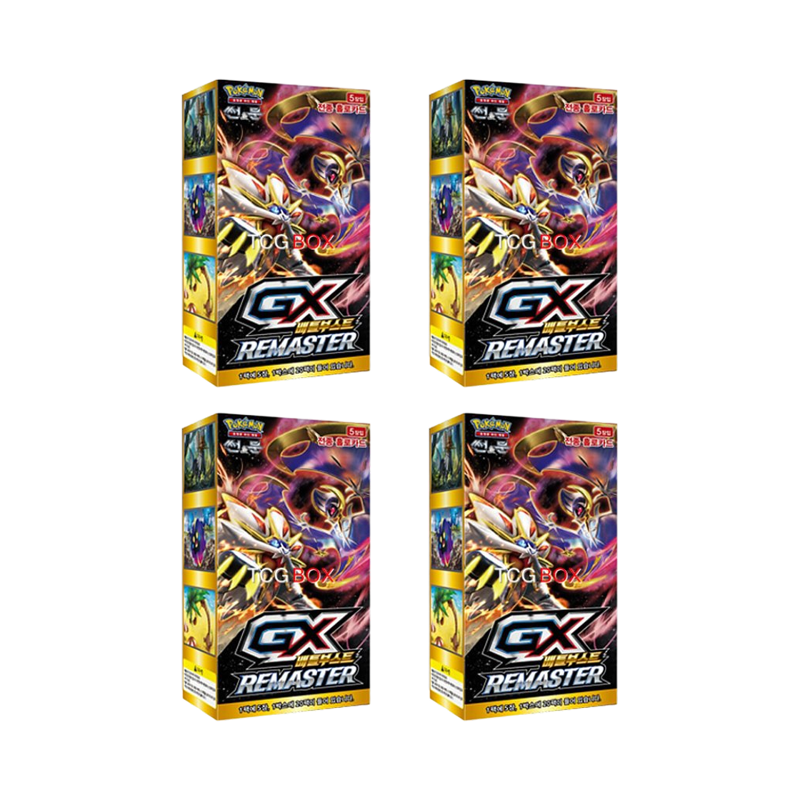 포켓몬 TCG 썬&문 강화 확장팩 GX 배틀 부스트 리마스터 4 박스 (80팩/한글판)(Pokemon TCG Sun & Moon Enhanced Expansion Pack GX Battle Boost Remaster 4 Box (Pack of 80/Korean Ver.)) - 1