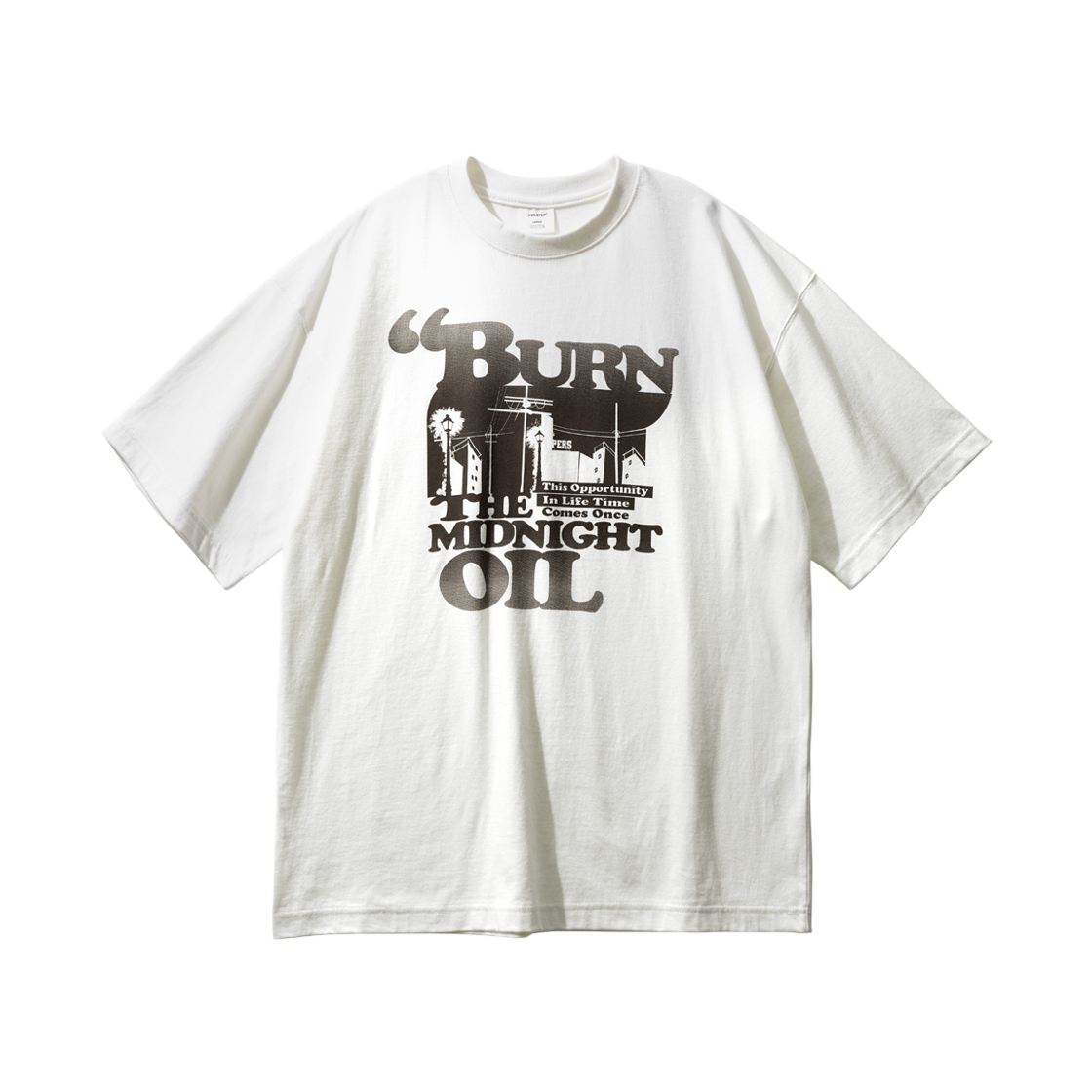 퍼스텝 미드나잇 오일 반팔 아이보리 SMST4630(PERSTEP Midnight Oil T-Shirt Ivory SMST4630)