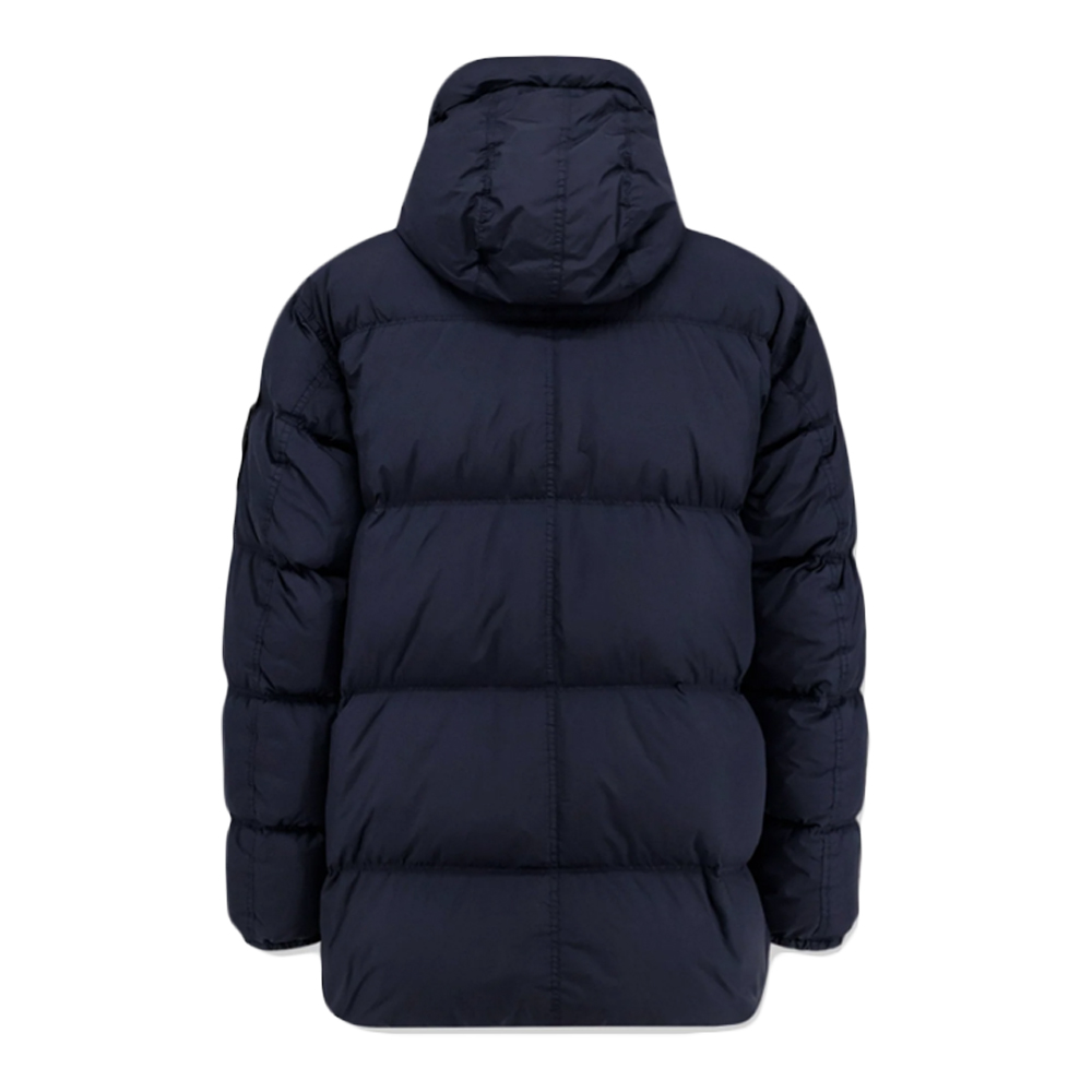 [20% 쿠폰] 스톤 아일랜드 크링클랩스 후드 패딩자켓 네이비 - 25FW([20% 쿠폰] Stone Island Crinkle Reps Hooded Puffer Jacket Navy - 25FW) - 3