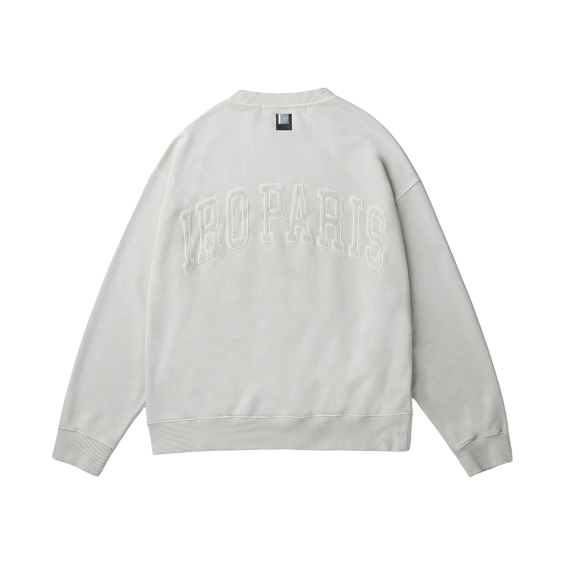 이로 누아르쇠르 백로고 아트웍 다잉 맨투맨 라이트 그레이(Iro Noirceur Back-Logo Artwork Dyed Sweatshirt Light Gray) - 3
