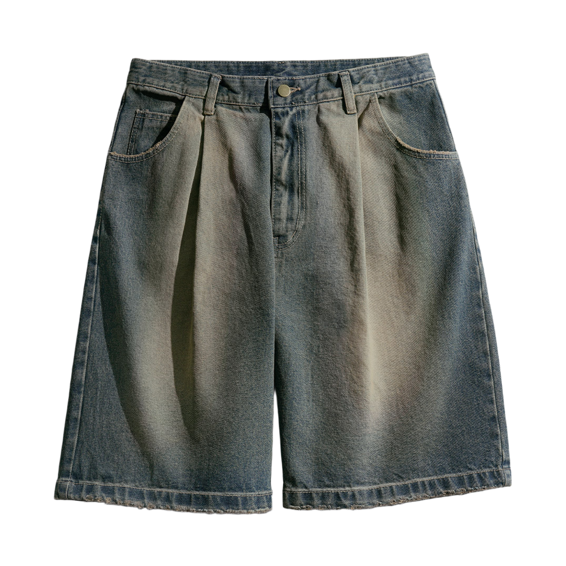 JUSP4567_Darkblue_291 PERSTEP Deep Washing Denim Half Pants Darkblue JUSP4567