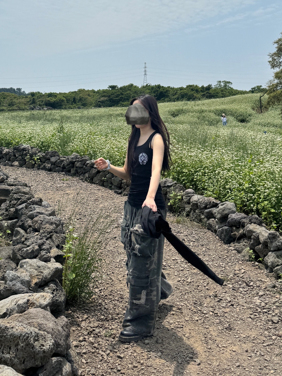 Chrome Hearts Horseshoe Tank Top Black 착용 스타일 - 2