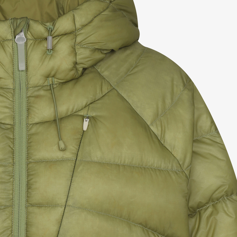 [5% 적립] 휠라 에어플로우 후드경량다운 올리브([5% 적립] FILA Airflow Hood Lightweight Down Olive) - 5