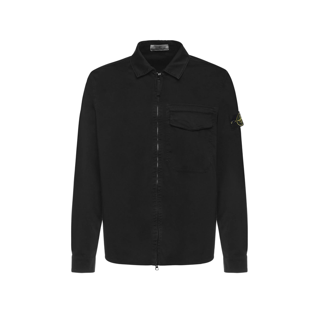 [20% 쿠폰] 스톤 아일랜드 패치 셔츠자켓 블랙 - 26SS([20% 쿠폰] Stone Island Patch Shirt Jacket Black - 26SS) - 2