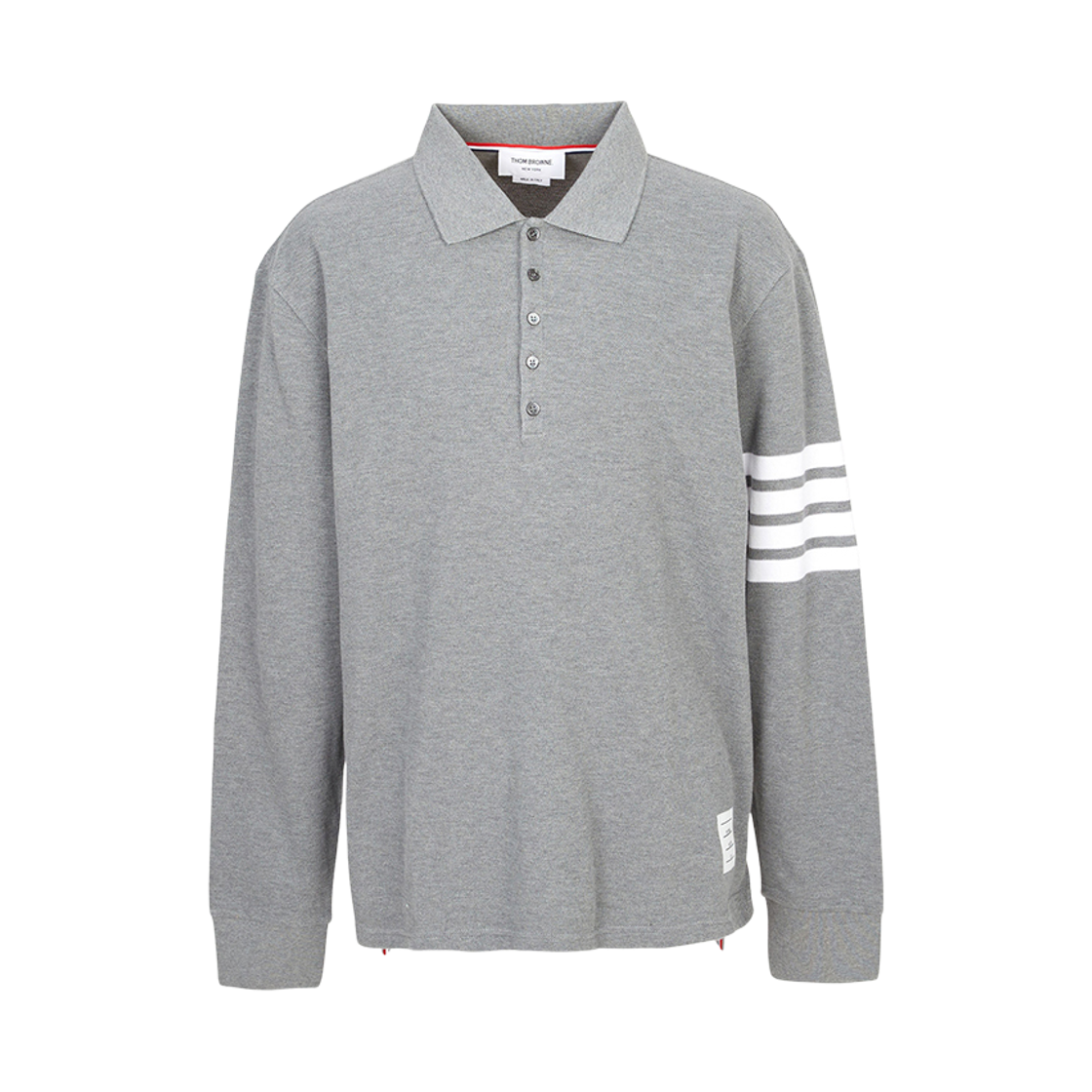 [25% 쿠폰] 톰브라운 클래식 피케 사선 폴로 미디움 그레이([25% 쿠폰] Thom Browne Classic Pique 4-Bar Polo Medium Grey) - 2