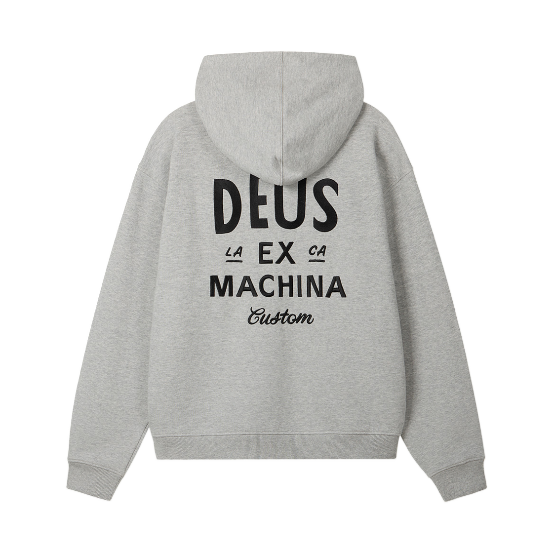 D263UZH210-093 Deus Ex Machina Custom Zip Hoodie Medium Grey