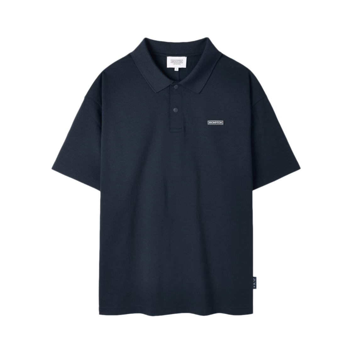 P262MPL136067 BROMPTON LONDON Supima Collar T-Shirt D Navy